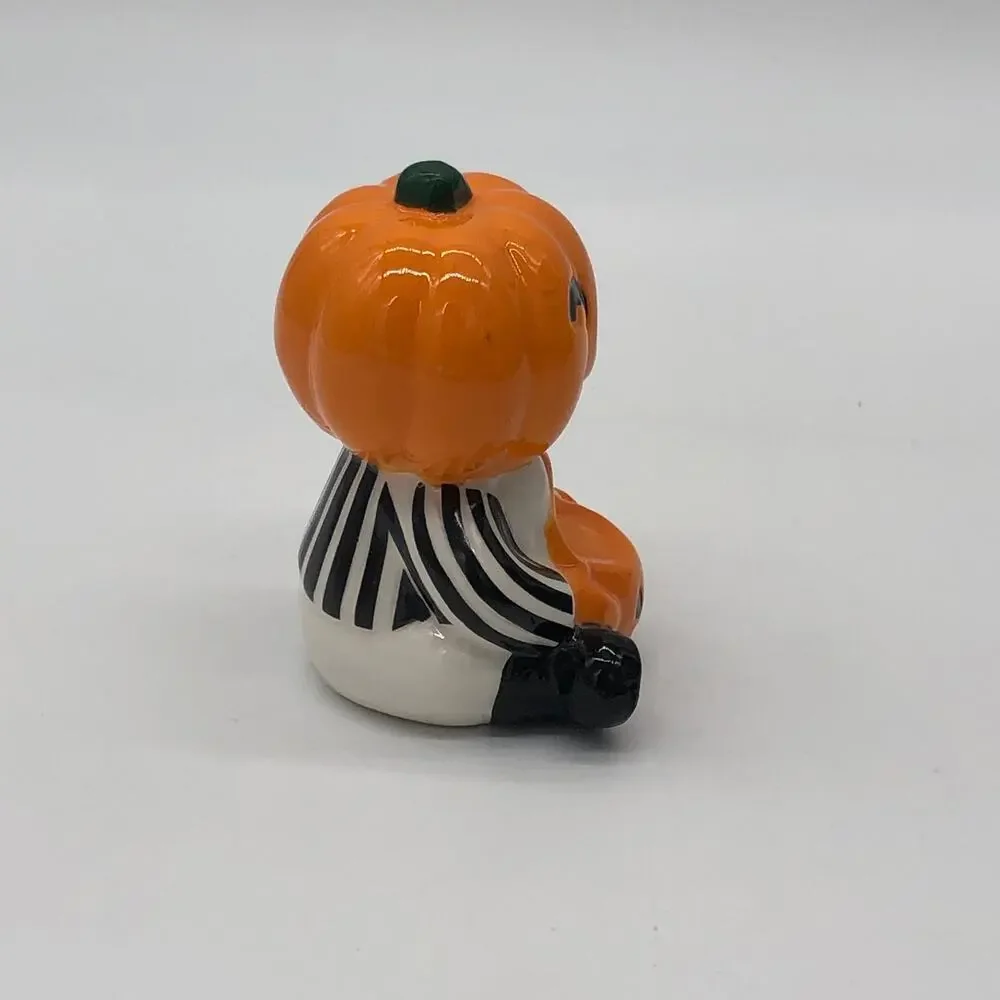 New Target Hyde & Eek Mini Ceramic Pumpkin Man Boy Trick Or Treat Halloween 2022